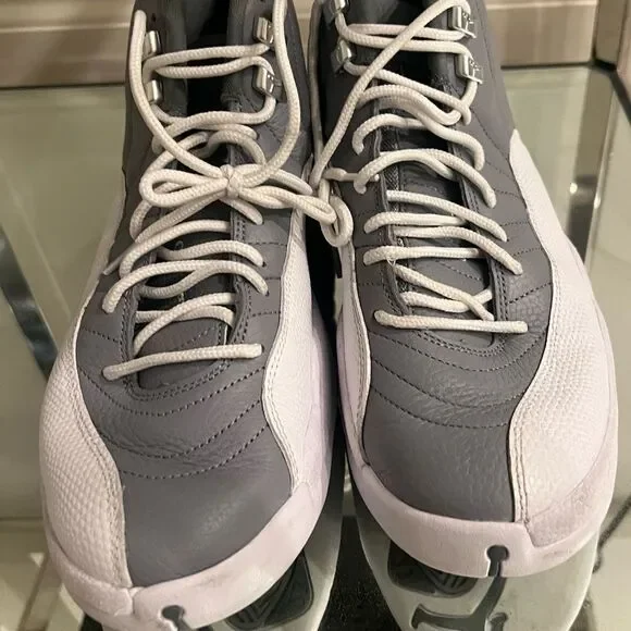 Jordan 12 Stealth 2022 Size 12 Pre-Owned СТ8013-015 Grey White